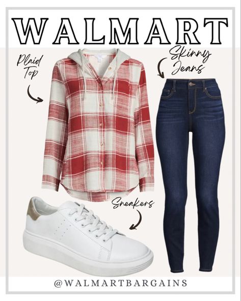 Walmart Hooded Flannel, Hooded Flannel Outfit Women, Hooded Flannel Outfit, Womens Hooded Flannel, Plaid Flannel Outfit, Walmart Outfits, Flannel Outfit, Plaid Jeans, Flannel Outfits