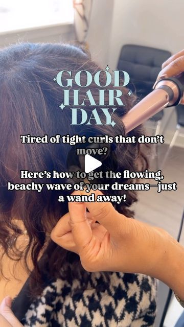 Diana Paulino on Instagram: "✨Struggling to achieve that perfect, natural flow with your curls? The secret is all in the technique! Every curling wand is different, but I’ve found the best results come from wrapping the hair and pulling the curls down for a loose, flowing wave. Here’s my tried-and-true method for soft, touchable curls that last all day! 🌸

💁🏻‍♀️ How to Use a Curling Wand for Flowing Curls:

✨Prep: Always start with heat protectant spray. My go-to is @kenraprofessional Heat Block Spray for shiny, healthy hair without damage!

✨Wrap: Take a 1-inch section of hair, wrap it around the wand (away from your face), and hold for 8-10 seconds.

✨Pull Down: Before releasing, gently pull the curl down to loosen it for a softer, more natural wave.

✨Set: Finish with a flexible hold Shiny Healthy Hair, Using A Curling Wand, Heat Protectant Spray, Curling Wand, Heat Protectant, Tight Curls, Natural Waves, Beachy Waves, Loose Curls