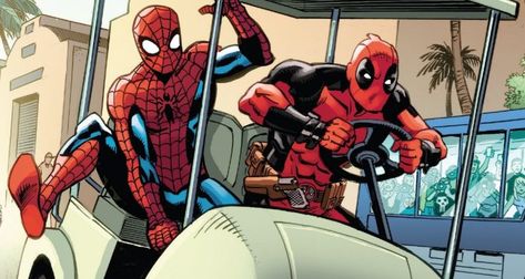 Kevin Feige Crushes Fanboys' Dreams & Debunks Rumor Of A Spider-Man/Deadpool Team-Up Film Spideypool Comic, Spider Man Deadpool, Deadpool X Spiderman, Deadpool Funny, Deadpool Comic, Deadpool And Spiderman, Kevin Feige, Spiderman Comic, Marvel Deadpool