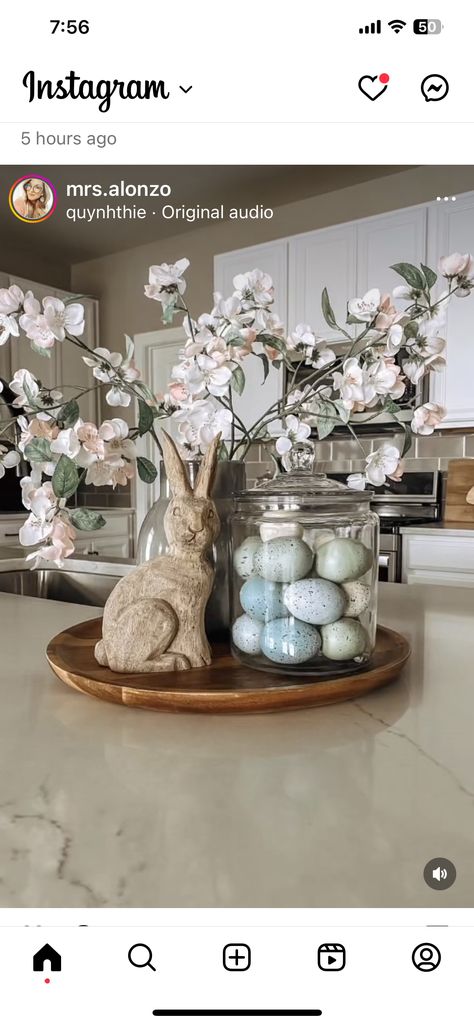 Easter Island Decor, Center Piece For Islands, Spring Easter Decor Table Centerpieces Floral Arrangements, Easter Island Centerpiece, Valentines Island Centerpiece, Kitchen Island Decor Centerpieces, Easter Island Heads, Easter Fun Food, Easter Arrangement