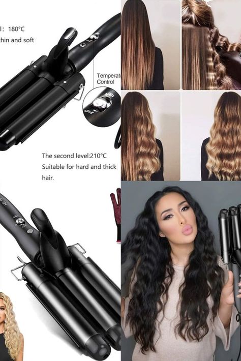 Hair Waver, 3 Barrel Curling Iron Wand 25mm Crimper Hair Iron 3 Barrel Hair Crimper Temperature Adjustable Heat Up Quickly Beach Waves Curling Iron Black
more informations in the link Beach Wave Curling Iron, Wave Curling Iron, Beach Waves Curling Iron, Ceramic Hair Curler, 3 Barrel Curling Iron, Waves With Curling Iron, Barrel Curling Iron, Hair Crimper, Barrel Curls