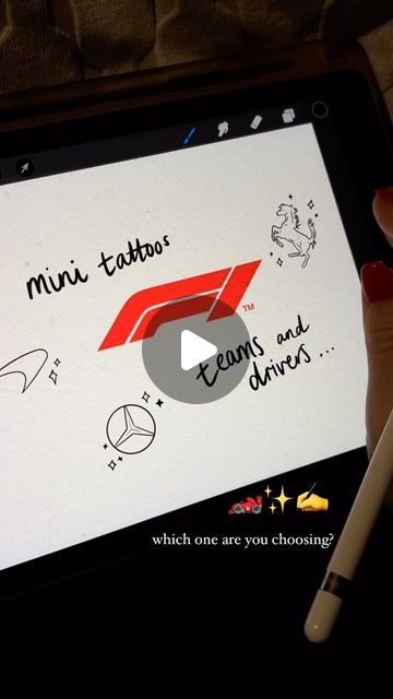 Nicole | F1 Content Creator on Instagram: "Formula 1: Mini Tattoo Collection (part 4)  Let me know if you want to see the rest of the f1 teams and drivers 🏁  #f1 #formula1 #motorsport #f12024 #f1tattoo" F1 Related Tattoos, Formula 1 Tattoos, Formula 1 Tattoo Ideas, F1 Tattoo, Cute Tattoos On Wrist, F1 Teams, Mini Tattoo, Tattoo Collection, 1 Tattoo