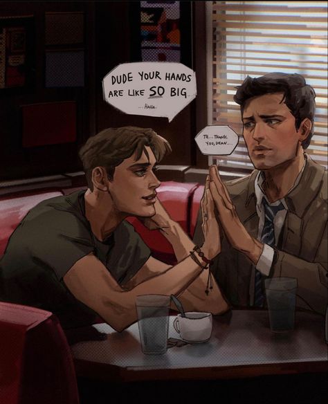 Deancas Fan Art, Spn Fanart, Destiel Fanart, Supernatural Comic, Dean And Cas, Supernatural Fan Art, Supernatural Art, Dean And Castiel, Supernatural Pictures