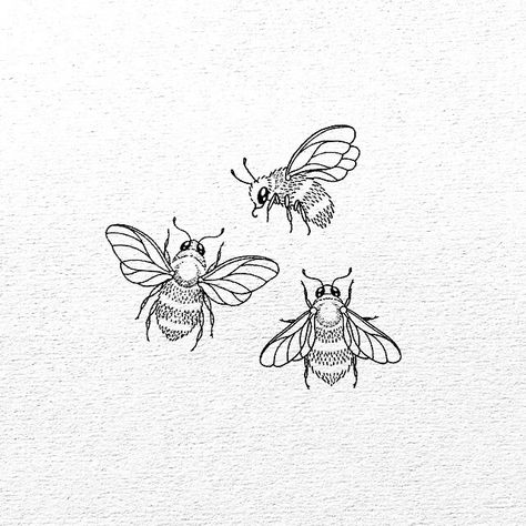 Magnolia Parks, Bee Drawing, Insect Tattoo, Bee Tattoo, Dope Tattoos, Little Tattoos, Simplistic Tattoos, Raise Money, Tattoo Design Drawings