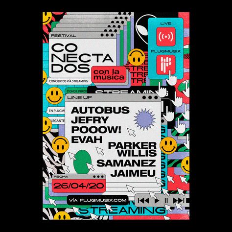 Concert Posters // BM on Behance Maximalism Design, 타이포그래피 포스터 디자인, Graphic Design Fun, Concert Posters, Design Graphique, Graphic Design Typography, Design Reference, Graphic Design Posters, Magazine Design