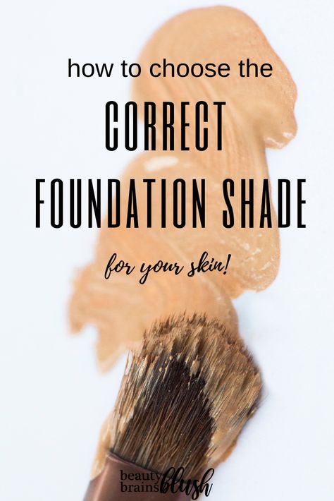 How to Choose the Correct Foundation Shade - BeautyBrainsBlush How To Choose Correct Foundation Shade, Choosing Foundation Shade, How To Pick Foundation Shade, How To Choose Foundation, Best Foundation For Acne, Order To Apply Makeup, Summer Skin Tone, Makeup Basics, Dewy Foundation