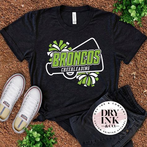 Diy Cheer Coach Shirts, Competition Cheer Shirts Design, Cheer Practice Shirts Design, Cheer T Shirts Ideas, Cheer Team Shirts Design, Cheer Camp Shirts Design, Cheer Shirts Designs Spirit Wear, Cheer Apparel Ideas, Cheer Shirts Designs Cheerleading