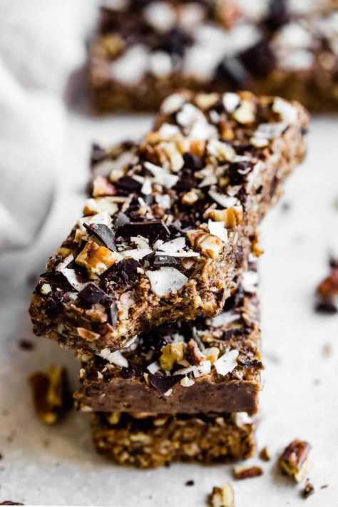 Paleo Protein Bar Recipe, Low Carb Protein Bars Recipe, Paleo Protein Bars, Gluten Free Protein Bars, Keto Protein Bars, Paleo Recipes Snacks, Paleo Bars, Low Carb Protein Bars, Healthy Protein Bars