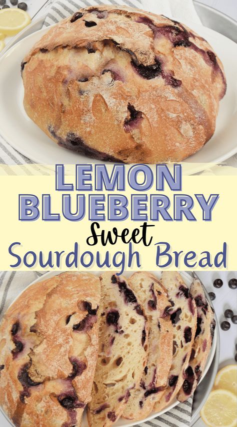 Freshly baked Sourdough for Simple Lemon Blueberry Sweet Sourdough Bread Recipe. Sweet Sourdough Bread Recipe, Sweet Sourdough Bread, Homemade Sourdough Bread Recipes, Easy Sourdough Bread Recipe, Using Sourdough Starter, Recipe Using Sourdough Starter, Sourdough Bread Recipes, Sourdough Starter Recipes, Discard Recipe