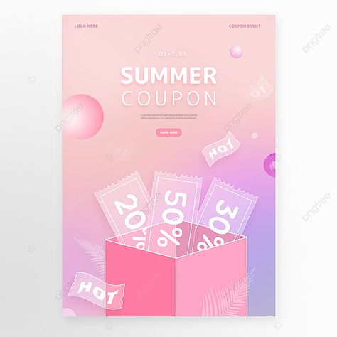 summer coupon promotion pink gradient poster Promotional Poster Design, Product Poster, Gradient Poster, Ad Poster, Promotion Poster, Graphic Design Ads, Pink Gradient, Design Posters, Template Download