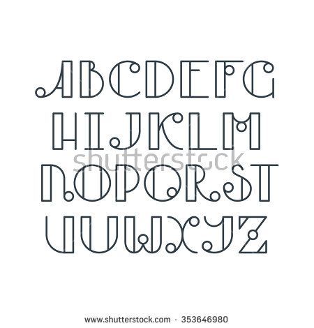 Hand Lettering Alphabet Fonts, Alfabet Font, Lettering Styles Alphabet, Outline Fonts, Bullet Journal Font, Journal Fonts, Writing Fonts, Alfabet Letters, Hand Lettering Art