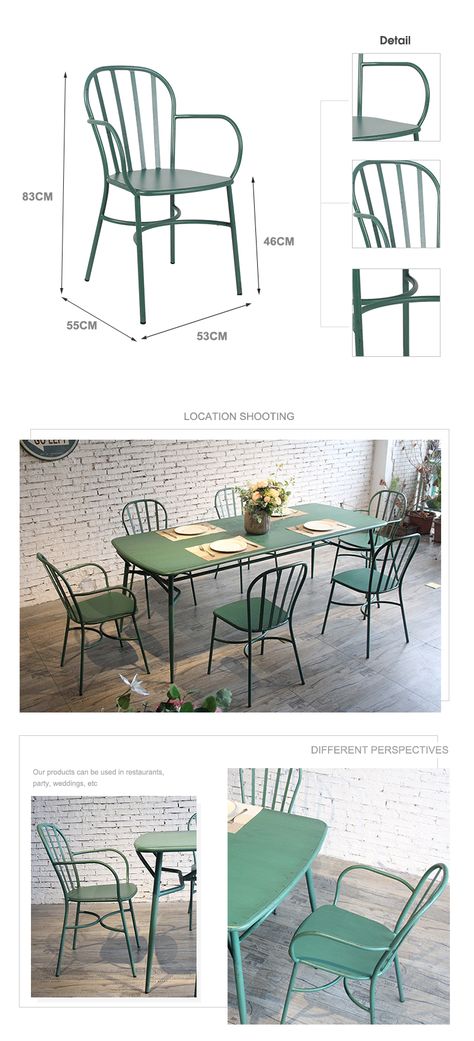 Outdoor Chairs Comfortable Metal, Metal Garden Table, Garden Chairs Metal, Garden Table And Chairs, Metal Furniture Design, Garden Chair, Small Chair, Table Chairs, Outdoor Restaurant