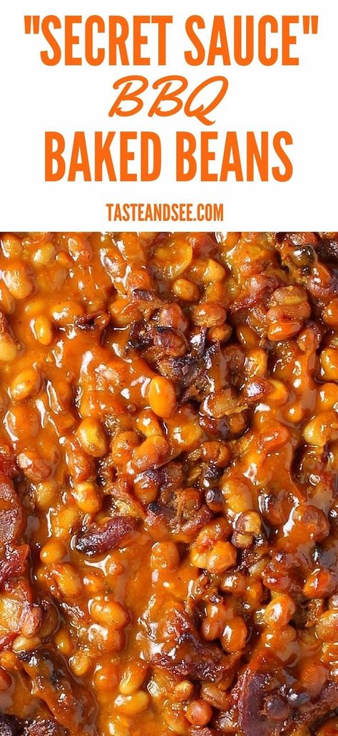 Chiefs Party, Beans And Bacon, Memorial Day Recipes, Cookout Recipes, Bbq Baked Beans, Bean Dishes, Baked Bean Recipes, July Recipes, Dry Beans