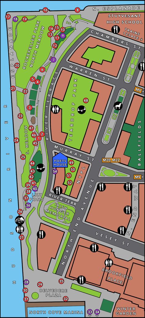 Battery Park City, Walking Map, Battery Park, Site Analysis, Acnh Inspo, Walking Paths, Bike Path, City Bike, Planning Process