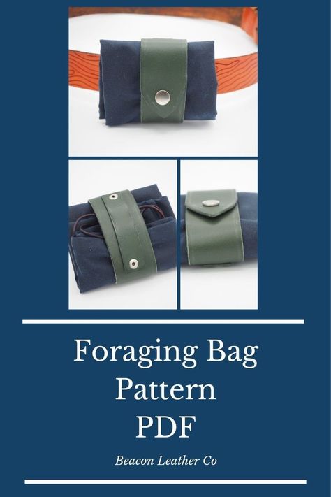 Foraging Bag, Lincoln England, Diy Leather Projects, Dog Walks, Leather Diy Crafts, Leather And Canvas, Pouch Pattern, Small Pouch, Veg Tan Leather