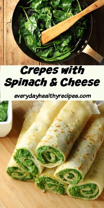 Savory Crepes Filling, Crepes Pancakes, Spinach Pancakes, Vegetarian Brunch, Lunch Easy, Healthy Vegetarian Dinner, Savory Crepes, Vegetarian Lunch, Easy Brunch