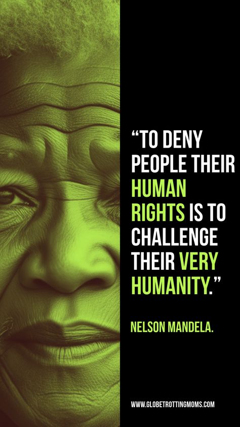 "To deny people their human rights is to challenge their very humanity." – Nelson Mandela. Let this powerful quote inspire your commitment to human rights. Click to explore 30+ more quotes dedicated to UN World Humanitarian Day, each one crafted to motivate and encourage the fight for justice and equality. Discover these inspiring messages now! Human Rights Day Quotes, All People Are Equal Quotes, Bhm Quotes, Human Rights Quotes, Equality Quotes, World Humanitarian Day, Chuck Swindoll, Mandela Quotes, Nelson Mandela Quotes