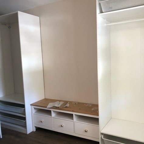 IKEA Mudroom Hack – Jaclyn Yvonne Ikea Hack Boot Room, Ikea Boot Room, Ikea Boot Room Hack, Ikea Pax Mudroom, Hemnes Bench, Ikea Mudroom Hack, Mudroom Hack, Ikea Mud Room, Ikea Mudroom