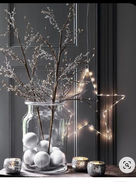 Hanging Stars, Home For Christmas, Glass Bauble, White Company, Christmas Display, The White Company, Noel Christmas, Christmas Mood, Decoration Christmas