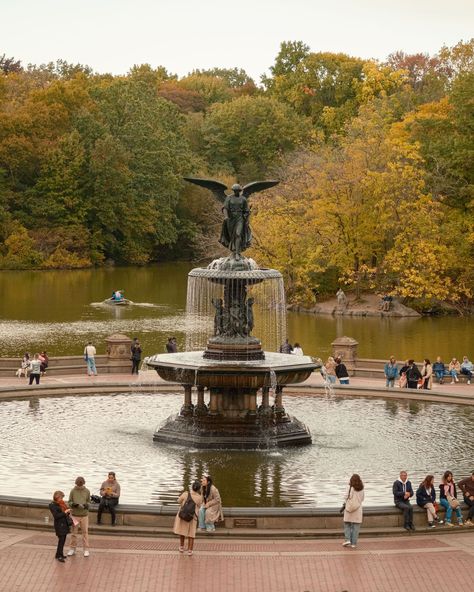 Autumn color at Bethesda Fountain in Central Park, Manhattan, New York City Bethesda Fountain Central Park, Central Park Manhattan, Bethesda Fountain, Hotel Motel, Posters Framed, City Car, Manhattan New York, Image House, City Skyline