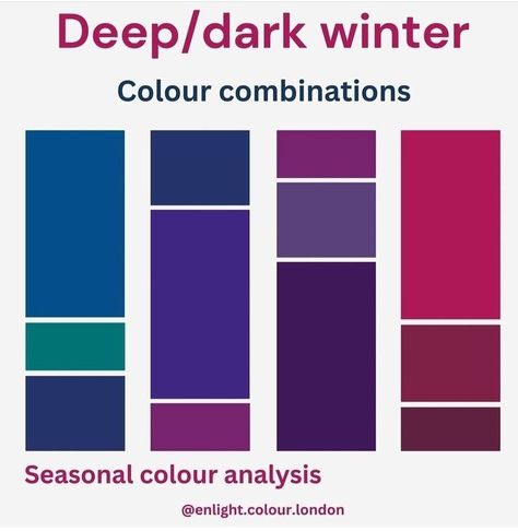 Dark Winter Color Combinations, Winter Jewel Tones, Jewel Tone Wardrobe, Dark Winter Capsule Wardrobe, Dark Winter Outfits Color Palettes, Deep Winter Outfits Capsule Wardrobe, Deep Winter Wardrobe, Deep Winter Capsule Wardrobe, Dark Winter Palette