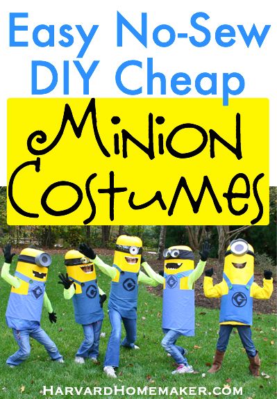 Easy Minion Costumes Diy, Diy Minions Costume, Adult Minion Costume, Minion Diy, Minions Costume, Diy Minion Costume, Homemade Minion Costumes, Minion Costume, Diy Minions