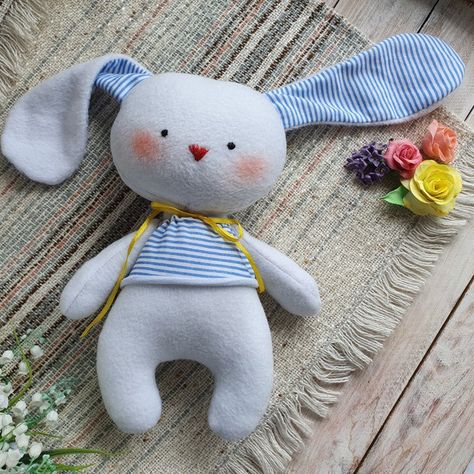 Deer Stuffed Animal Pattern, Stuffed Bunny Pattern, Stuffed Bunny, Soft Toy Patterns, Bunny Pattern, Deer Pattern, Plushie Patterns, Fabric Toys, Teddy Bear Pattern