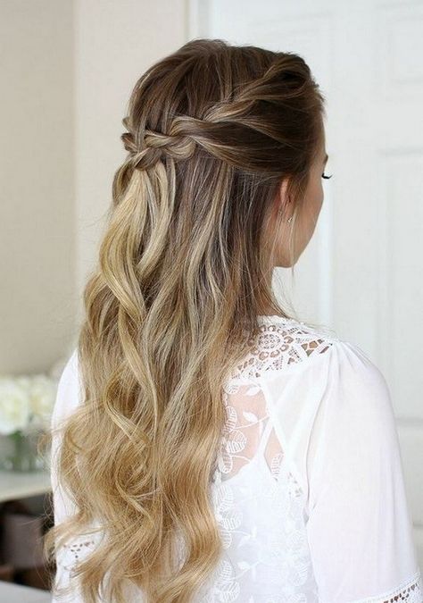 Gorgeous Braided Half Up Half Down Hair Styles - DIY Darlin' Easy Rope Braid, Rope Braid Hairstyles, Braided Half Up Half Down Hair, Rope Braided Hairstyle, Braided Half Up, Rope Braid, Penteado Cabelo Curto, Easy Braids, Braid Hairstyles