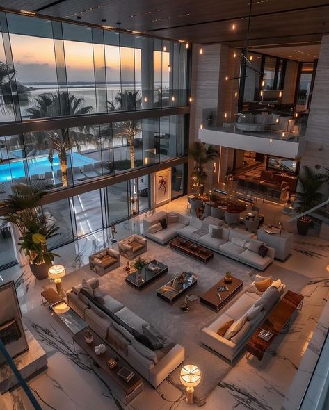 Rich Houses Dream Homes Luxury Mansions, Luxury House Inside, Expensive Living Room, Luxury Houses Mansions, Dream Mansion, Dream Life House, Modern Mansion, Mansion Interior, Dream House Rooms