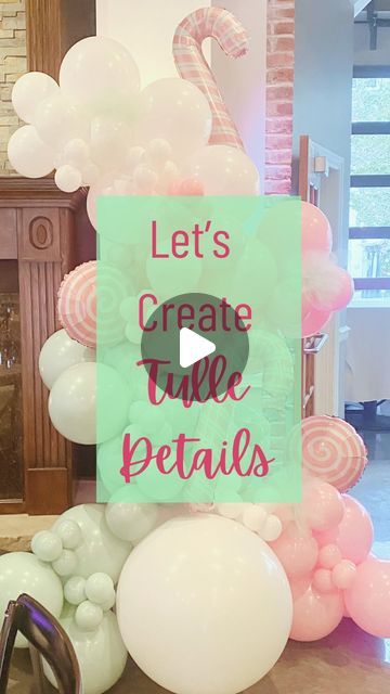 Elizabeth & Adam 🎈Cleveland balloon decor on Instagram: "Let’s add tulle to this Sugar Plum Fairy garland!

Our favorite tulle: https://amzn.to/4183Yuu

#balloongarland #balloontips #balloontutorials #balloondiy #clevelandballoons #sugarplumfairyballoons #balloonscle #balloonscleveland #cleveland #babyshower #clevelandbabyshower #clevelandeventplanner #clevelandevents #christmasballoons #babyshowerballoons #customballoons #balloonbackdrop #balloonarch #balloonstylist #balloonbusinessowner #balloonbusiness #balloongarlandclass" Fairy Garland, Sugar Plum Fairy, Lindsey Stirling, Christmas Balloons, Custom Balloons, Balloon Backdrop, Balloon Decor, Balloon Diy, Balloon Art