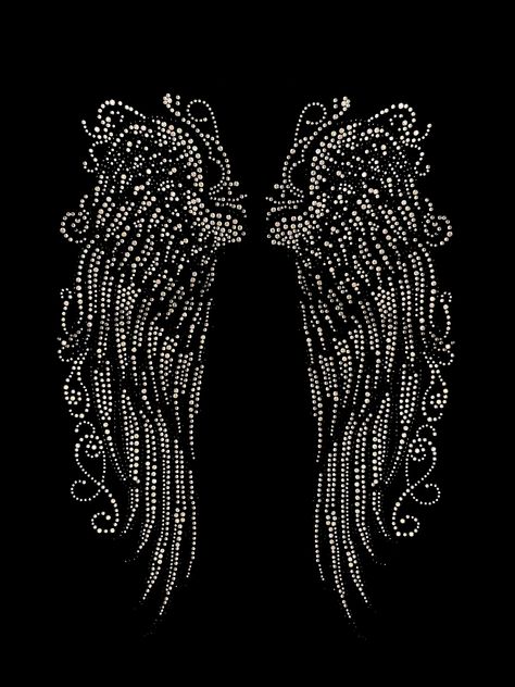 This fitted v-neck t-shirt features striking rhinestone angel wings, adding a touch of sparkle and personality to any outfit. Made with quality materials, this t-shirt is sure to please any fashion-forward individual. Upgrade your wardrobe with this glamorous addition. Product is available in sizes S-2XL. Rhinestone Tshirt Designs, Rhinestone Tshirts, Gem Top, Metal Mask, Feather Mask, Beaded Hat, Mardi Gras Beads, Upgrade Your Wardrobe, Black And White Wallpaper