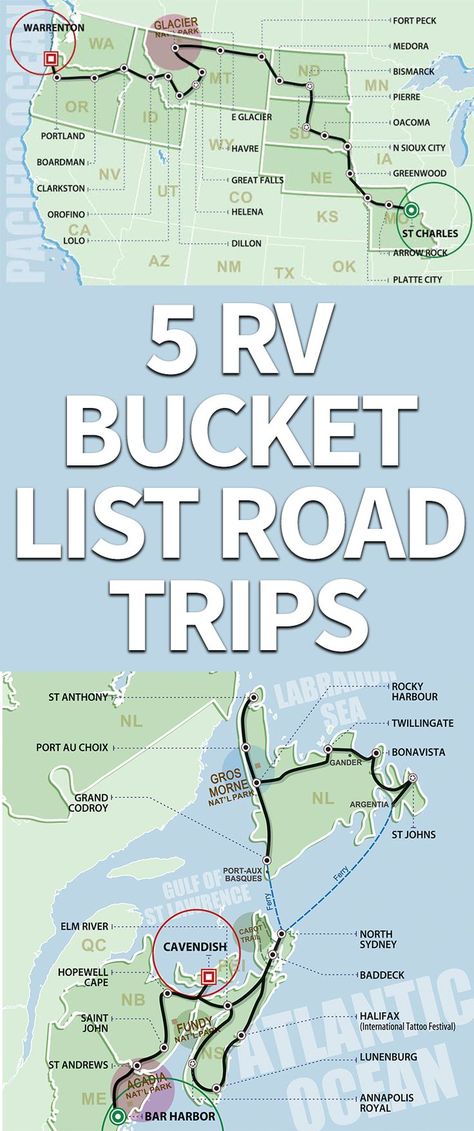 Rv Travel Destinations, Gros Morne, Rv Destination, Rv Camping Tips, Road Trip Map, Reconnect With Nature, Rv Road Trip, Rv Adventure, Road Trip Routes