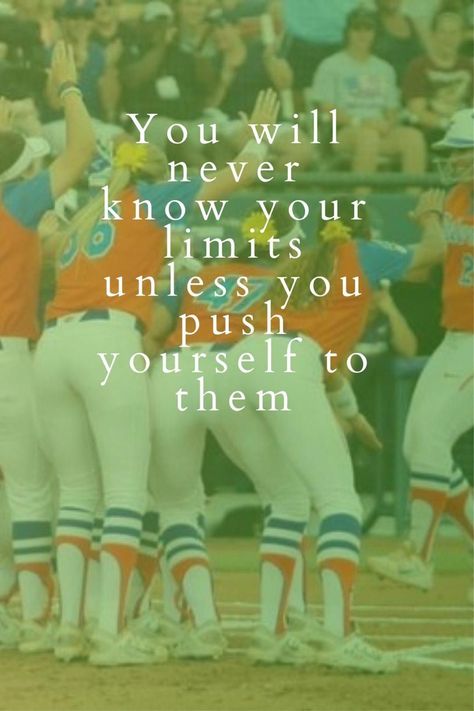 Softball Catcher Quotes, Cute Softball Quotes, Inspirational Softball Quotes, Catcher Quotes, Florida Gators Softball, Softball Memes, Know Your Limits, Sports Quotes Softball, Sports Quotes Basketball