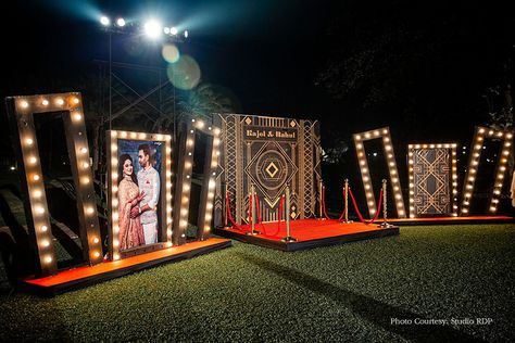 Bride In White Lehenga, Gujarati Bride, Beach Mandap, Goa Wedding, Sangeet Decor, Cocktail Decoration, Bollywood Theme, Glamorous Decor, Wedding Ideas Photos