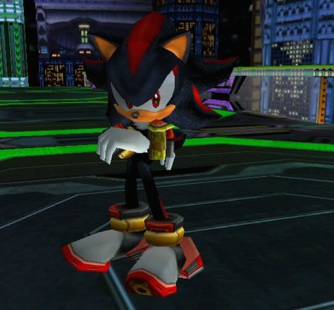 SEGA DREANCAST: SONIC ADVENTURE 2 Shadow The Hedgehog Sonic Adventure 2, Sonic Adventure 2 Pfp, Sa2 Shadow, Shadow Sonic Adventure 2, Sonic Widgets, Shadow The Hedgehog Icon, Silly Sonic, Goofy Pfp, Black Monkey