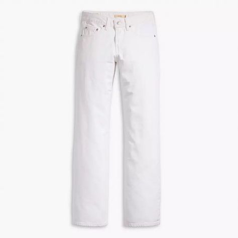 Low Loose Women's Jeans - White | Levi's® US Low Rise Baggy Jeans, White Levis, Loose Jeans, Jeans White, Prove It, Baggy Jeans, Baggy Fits, Jeans Pants, White Jeans