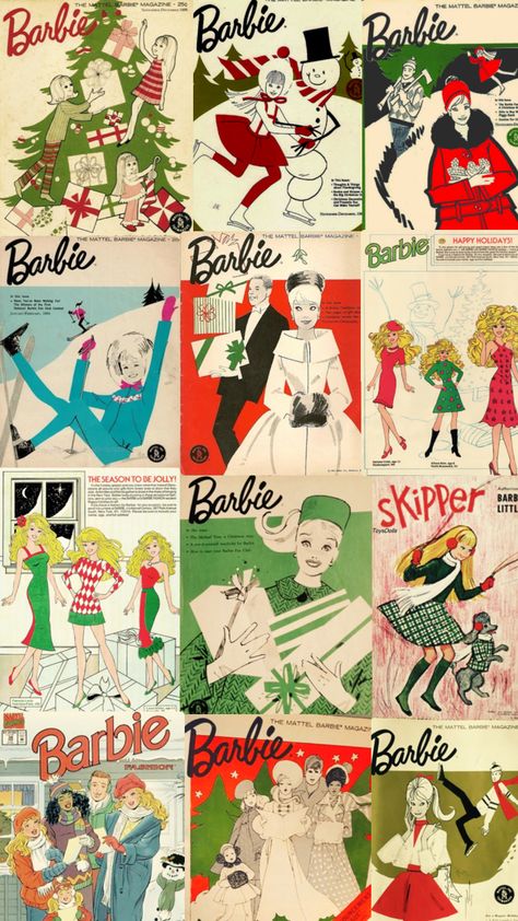 #wallpaper #fyp #vintage #vibes #holiday #barbie #fypshuffle #christmas #aesthetic Barbie Poster Vintage, Vintage Barbie Aesthetic, 70s Barbie, Barbie Wallpaper, Christmas Barbie, New Year Wallpaper, Holiday Barbie, Wallpaper Vintage, Barbie World