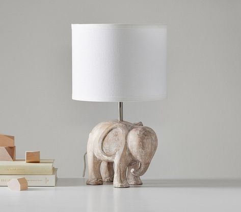 Desk Table Lamps | Pottery Barn Kids Animal Table, Interactive Lighting, Elephant Lamp, Wood Elephant, Elephant Table, Animal Lamp, Wood Animal, Lighting Guide, Mild Steel