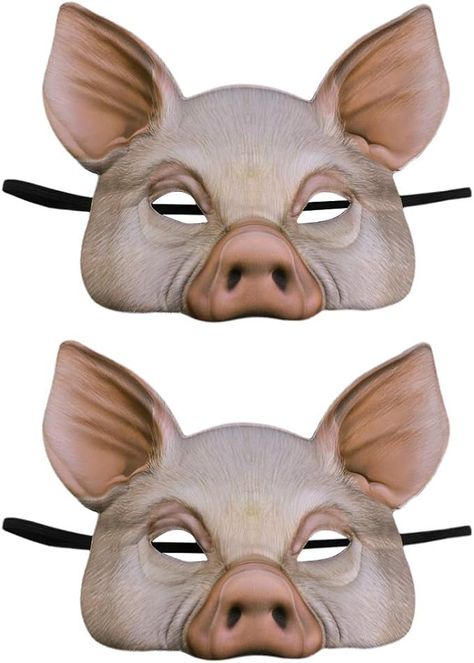 Amazon.com: STOBOK Pig Mask Half Face Pig Masks for Halloween Festival Masquerade Party Cosplay,Pack of 2 Pink : Toys & Games Masquerade Ball Masks, Pig Mask, Mask Ball, Mask For Halloween, Fancy Dress Ball, Masquerade Halloween, Pig Face, Animal Mask, Ball Mask