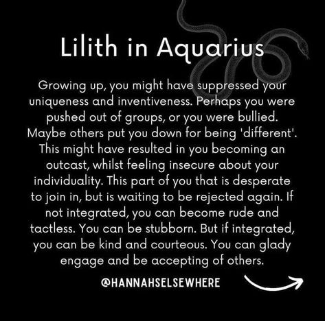 Lilith Aquarius, Lilith In Aquarius, Astrology Planets, Feeling Insecure, Human Design, Birth Chart, Inspire Others, Star Signs, Growing Up