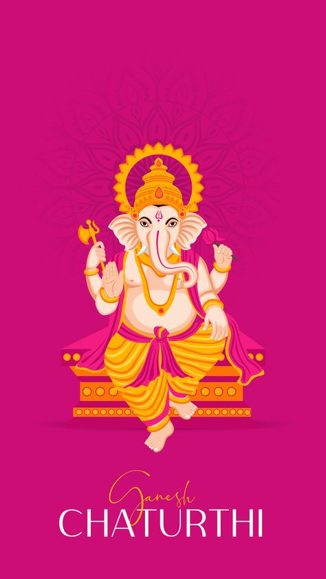 Happy Ganesh Chaturthi, Ganesh Chaturthi, Graphic Design Resources, Design Resources, Typography, Graphic Design, High Quality, Design