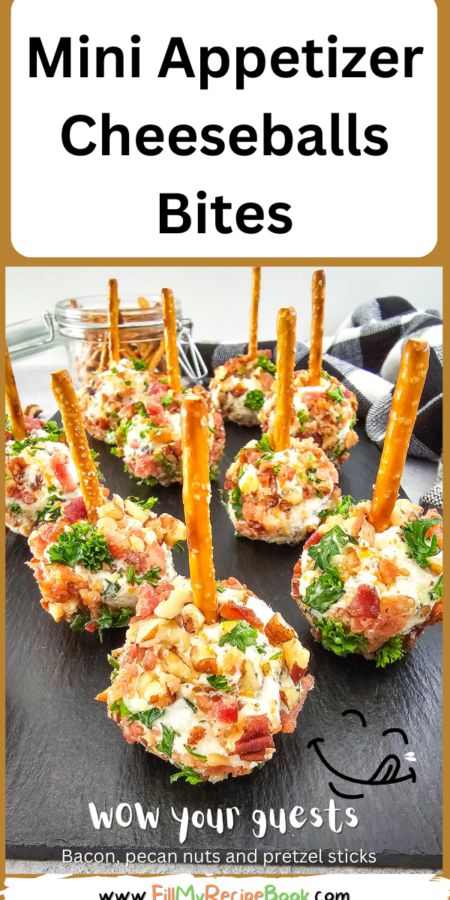 Easy Creamy Spinach Rollups - Fill My Recipe Book Bacon Cheeseball Bites, Mini Cheese Balls On A Pretzel Stick, Bocce Ball Party Food, Appetizers With Pretzels, Cheeseball Bites Pretzel Sticks, Easy No Bake Thanksgiving Appetizers, Cheese Ball Bites Pretzel Sticks, Easy Bacon Appetizers, Mini Cheeseballs Appetizers