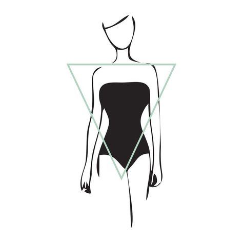 Inverted Triangle Body Shape, Triangle Body Shape, Inverted Triangle, Good Fats, Fashion Illustrations, Triangle Shape, Body Shape, Personal Branding, Fat Loss