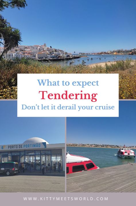 Top: Ferragudo and Portimao; Bottom Left: Port terminal in Portimao; Bottom right: Tender boats British Isles Cruise, Cruise Activities, Top Cruise, Royal Caribbean Ships, Cruise Essentials, Cruise Europe, Mediterranean Cruise, Cruise Destinations, European Vacation