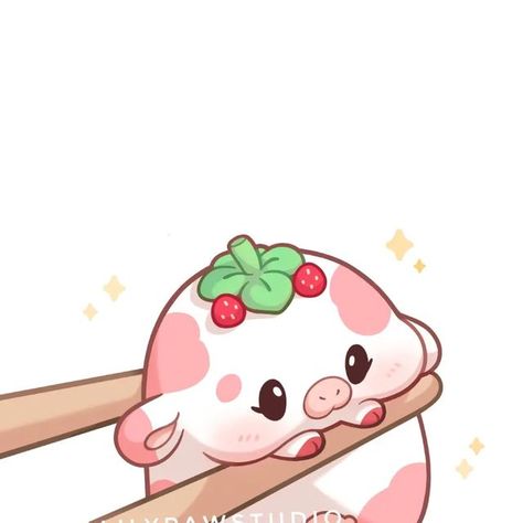 🌸🍃Lily Paw🍃🌸 on Instagram: "Oldie but goldie 🍓🐮🤎 Bringing back strawberry and choco moochis because I've been so busy and haven't had time to finish new things 🙈 Lots of new exciting stuff in the backstages though! I have been ordering my first merch already and a few more things for the shop 👀✨ Everything is still on production but can't wait to have it on my hands and show you 🤭🥰 . [Shares and saves are super appreciated 💖] . . . #cow #cowart #cutecow #cowdrawing #cuteart #kawaiiar Strawberry Cow Pfp, Strawberry Cow Aesthetic, Strawberry Cow Wallpaper, Strawberry Cow Drawing, Cute Cow Drawing, Cute Cow Art, Strawberry Milk Cow, Cute Strawberry Cow, Cute Cartoon Cow