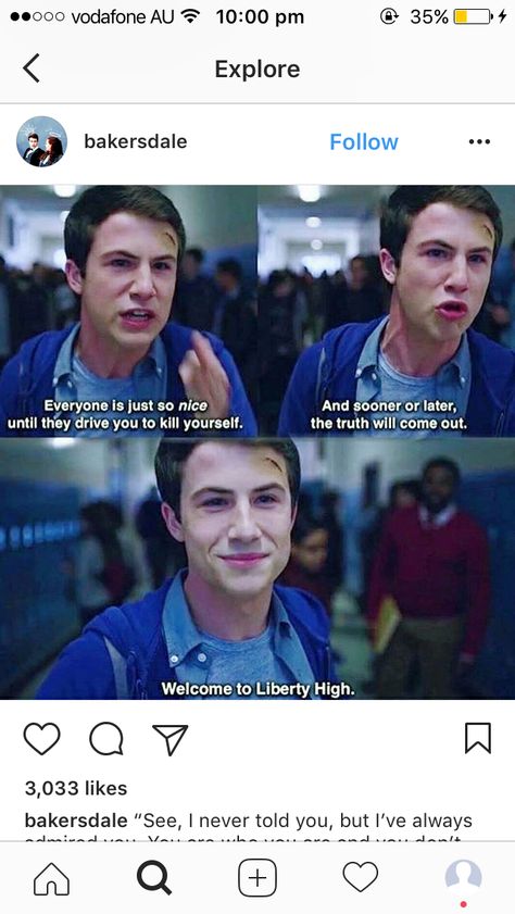 welcome to liberty high Hanna Baker, 13 Reasons Why Memes, Welcome To Your Tape, 13 Reasons Why Netflix, 13 Reasons Why Reasons, Reasons Why Quotes, Justin Foley, Netflix Movies To Watch, Thirteen Reasons Why