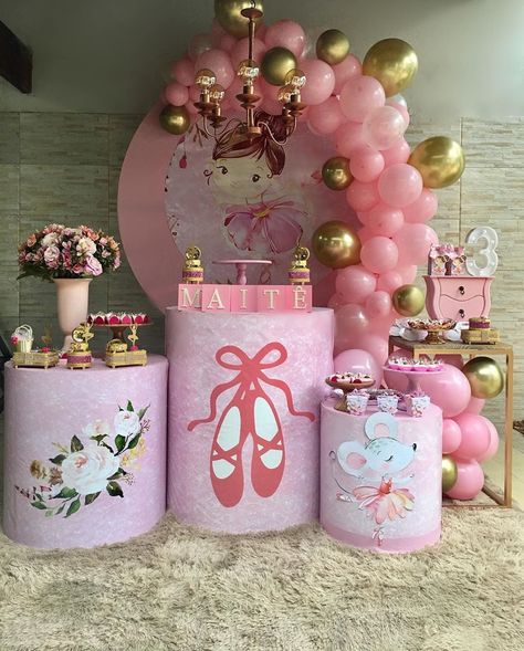 Ballerina Birthday Party Decorations, Ballerina Birthday Parties, Ideas Fiesta, Ballerina Birthday, Event Inspiration, Party Event, Birthday Party Decorations, Girl Birthday, Party Decorations