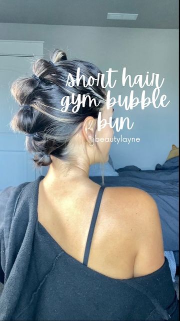 Short Hair Updo Easy, Short Hair Makeup, Short Hair Dos, Short Hair Updo Tutorial, Short Hair Up, Gym Hairstyles, Short Hairdos, Shorthair Hairstyles, Easy Hair Updos