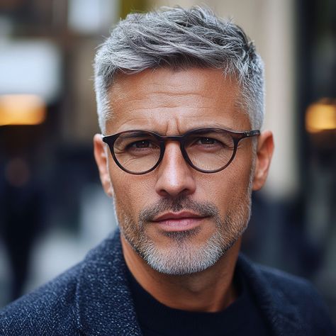 Short Haircuts Gray Hair, Modern Man Hairstyles, Short Silver Hair Men, Gray Haired Men, Gray Hair Men Hairstyles, Mens Gray Hairstyles, Silver Fox Hairstyles Men, Over 50 Mens Hairstyles, Men’s Hairstyles Over 40