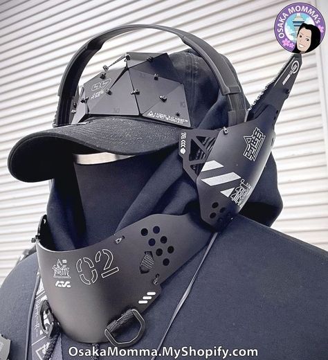 Sony Mdr Zx110, Cyberpunk Helmet, Cyberpunk Outfit, Cyberpunk Techwear, Head Phone, Helmet Concept, Cyberpunk Clothes, Cyberpunk Fashion, Cool Masks